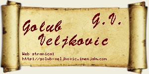 Golub Veljković vizit kartica